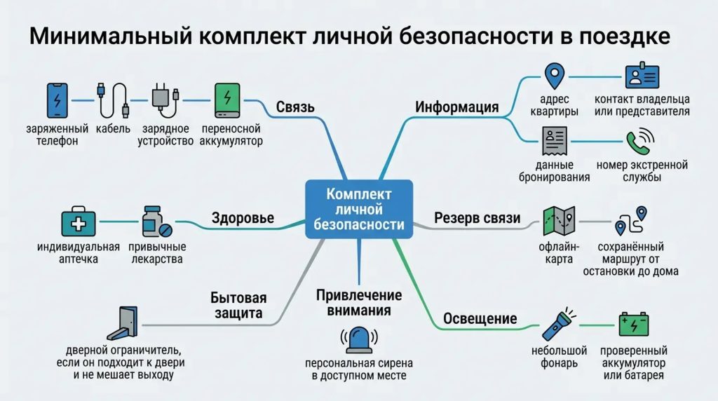 Минимальный комплект личной безопасности в поездке
